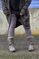 The Alaskan Thigh High – Merino Wool Socks - Purple