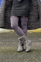 The Alaskan Thigh High – Merino Wool Socks - Purple