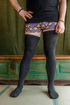 XL Foot Longer Extraordinary Thigh High in Dark Charcoal