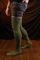 XL Foot Longer Extraordinary Thigh High - Olive