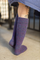 Astral Knit Diamond Rib Socks