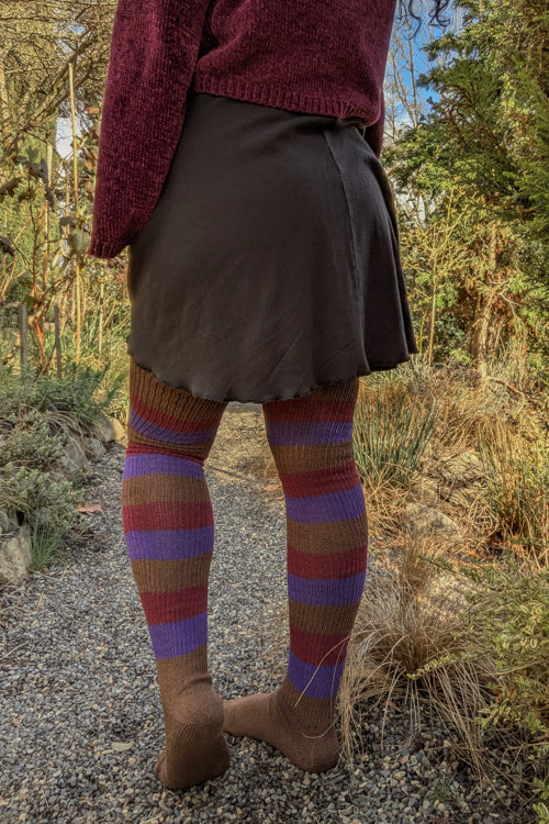 Berry Cobbler Stripes Thigh High