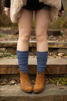 Cotton Slouch Socks - Denim