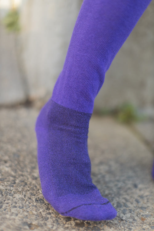 Old School Military Bootsocks - Violet