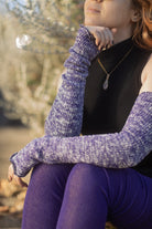 Marled Scrunchable Arm Warmer - violet