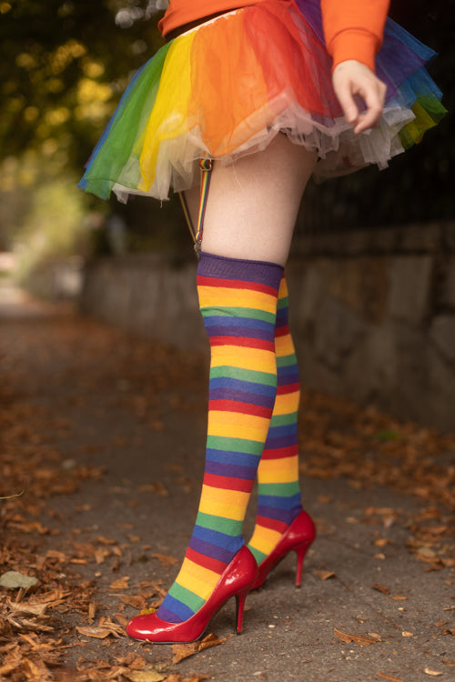 Rainbow Dreams Knee Socks - Classic Rainbow