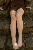 Ribbed M Stockings - Toe Beans Pink