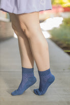 Shorty Chevron Anklet - periwinkle