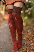 Space Dyed Knee Socks - Lava