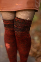 Space Dyed Knee Socks - Lava