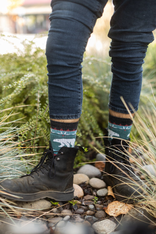 Polar Bear Vanna Grizzle Boot Sock