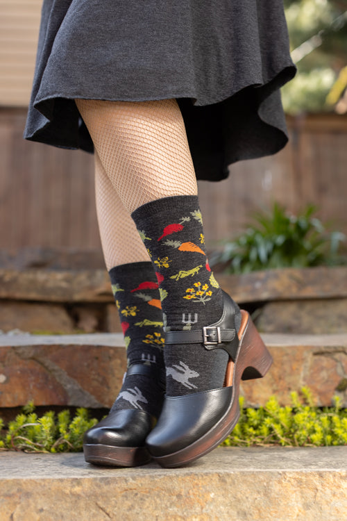 Farmer's Market Wool Crew - Charcoal