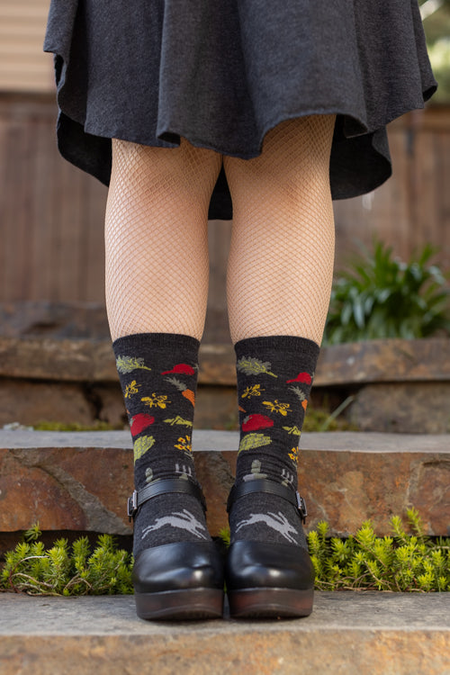 Farmer's Market Wool Crew - Charcoal