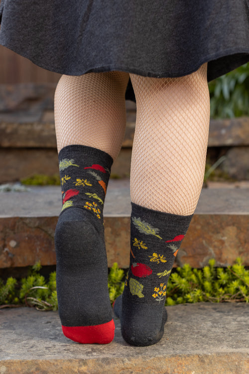 Farmer's Market Wool Crew - Charcoal