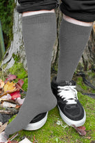 Imperfect! Classic Knee High Socks - Charcoal