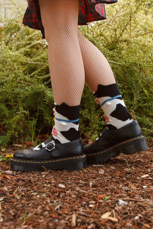3D Cow Socks