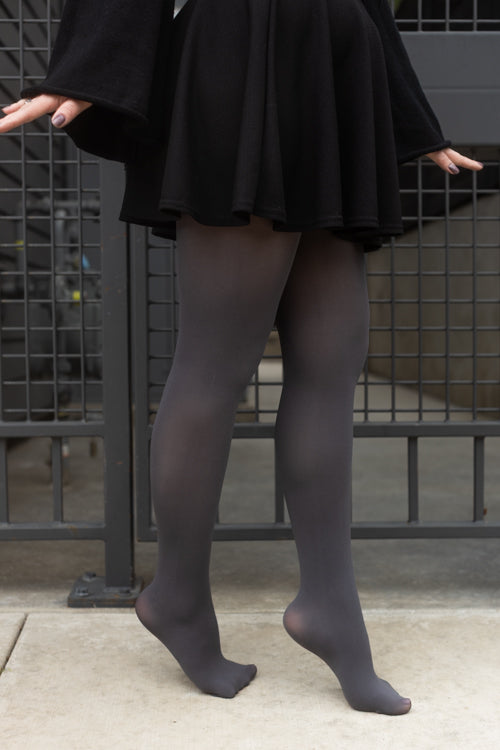 Opaque Tights - Grey
