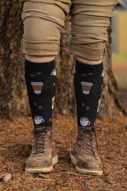 Coffee Compression Knee High