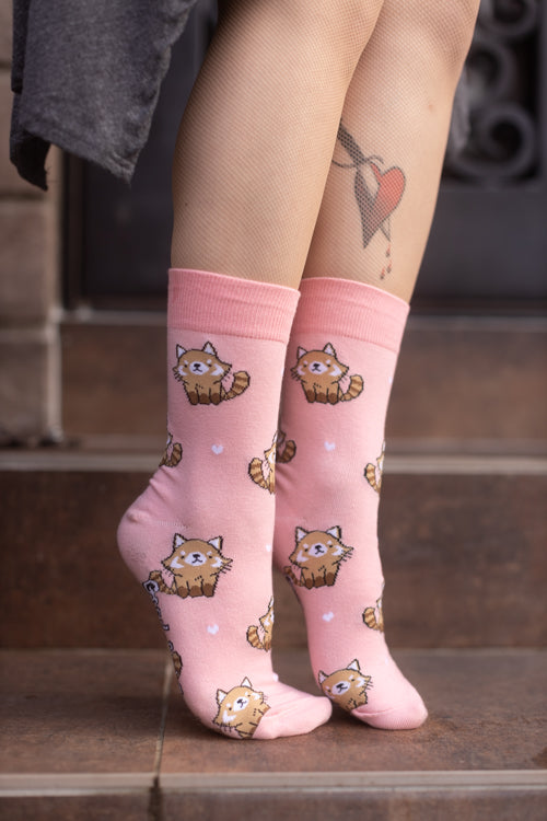 Mini Panda Crew Socks For Girls 8 Pairs Of Cute Socks For Girls (8