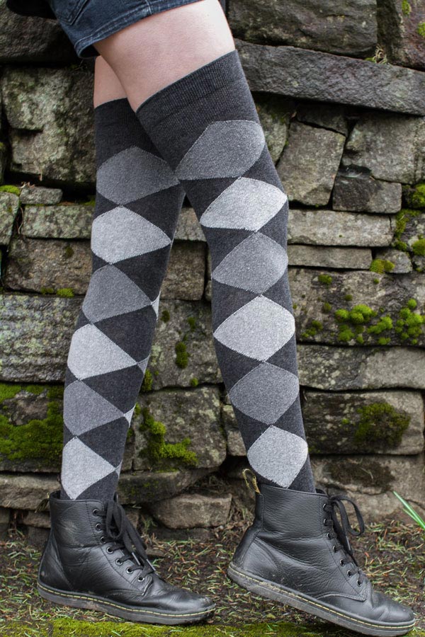 Imperfect! Harlequin Diamond OTK - Dark Charcoal/Charcoal/Grey