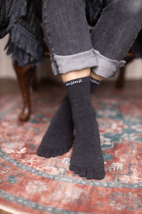 Basic Wool Liner Crew Toe Socks
