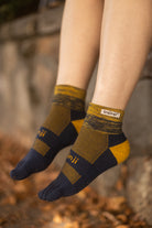 Spaced Dyed Trail Mini Crew Toe Socks