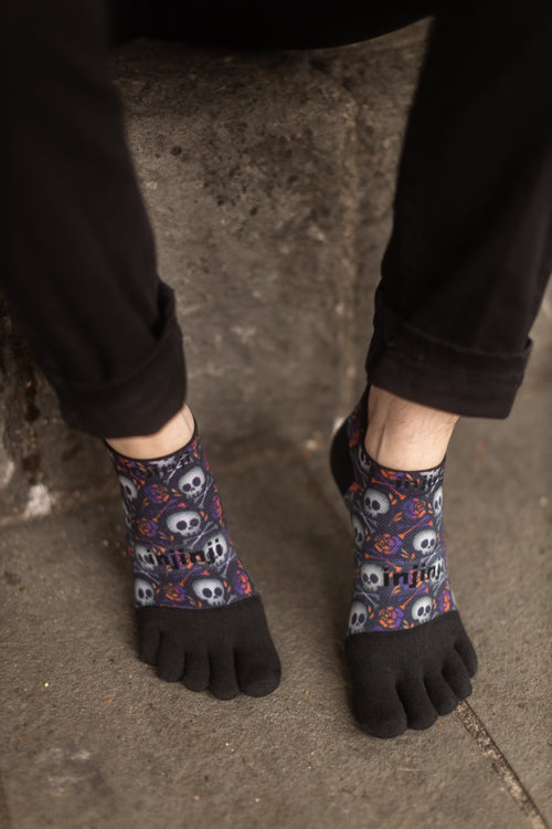 Skulls Lightweight Running No Show Toe Socks