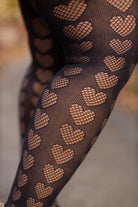 Plus Size Oh My Hearts Net Tights