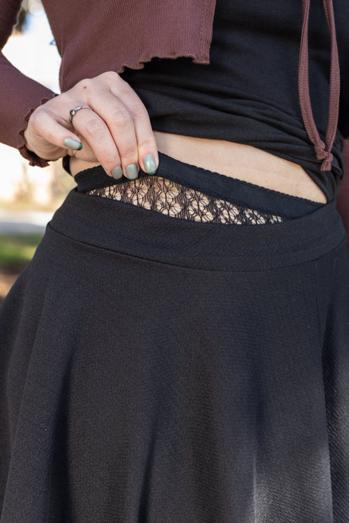 Vertical Braid Locks Net Tights