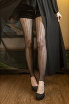 Wavy Scales Stirrup Tights