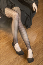 Wavy Scales Stirrup Tights