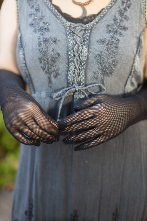 Opera Length Fishnet Gloves