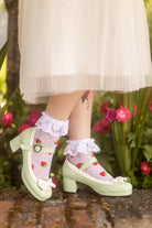 Strawberry Polka Dot Anklets