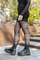 Barbed Wire Fishnet Tights