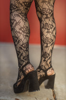 Wild Rose Net Tights