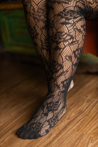 Plus Size Wild Rose Net Tights