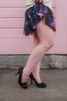 Pink Diamond Net Pantyhose