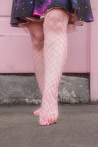 Pink Diamond Net Pantyhose