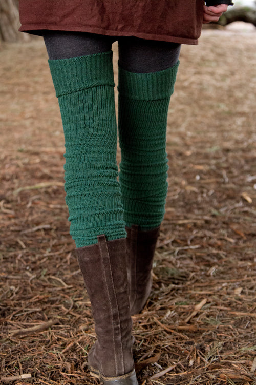 Oops! Long Cuffable Scrunchable Socks - hunter