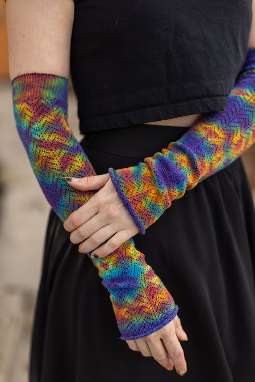 Tie Dye Chevron Sleeves - Classic tie Dye Crinkle