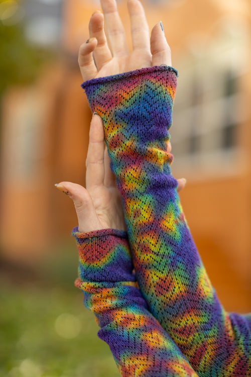 Tie Dye Chevron Sleeves - Classic tie Dye Crinkle