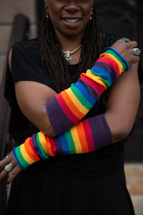 M Sleeves - Classic Rainbow - Plum Yarn