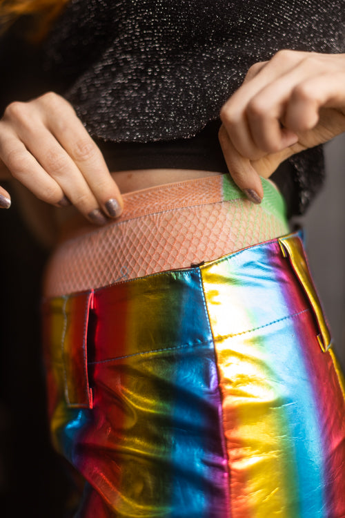 Rainbow Lace Pantyhose