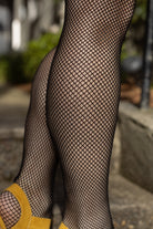 Fishnet Seamless Pantyhose - Black