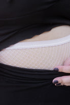 Plus Size Fishnet Seamless Pantyhose - baby Pink