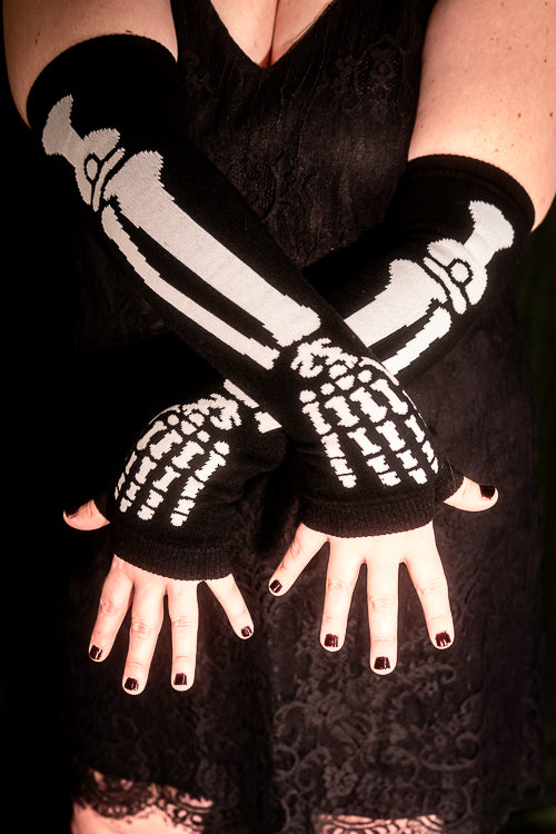 Acrylic Skeleton Arm Warmers