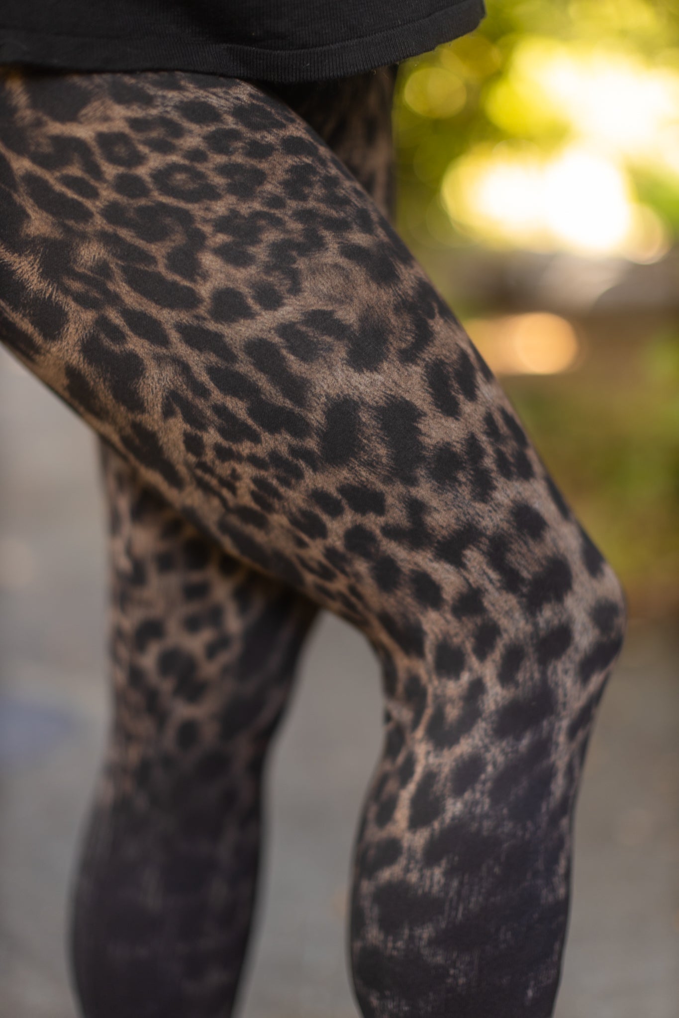 High Waisted Jaguar Ombre Printed Leggings