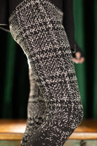 High Waisted Cross Stitch Sweater Leggings