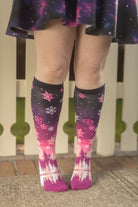 Snowflakes Knee High - Sugar Plum