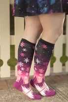 Snowflakes Knee High - Sugar Plum